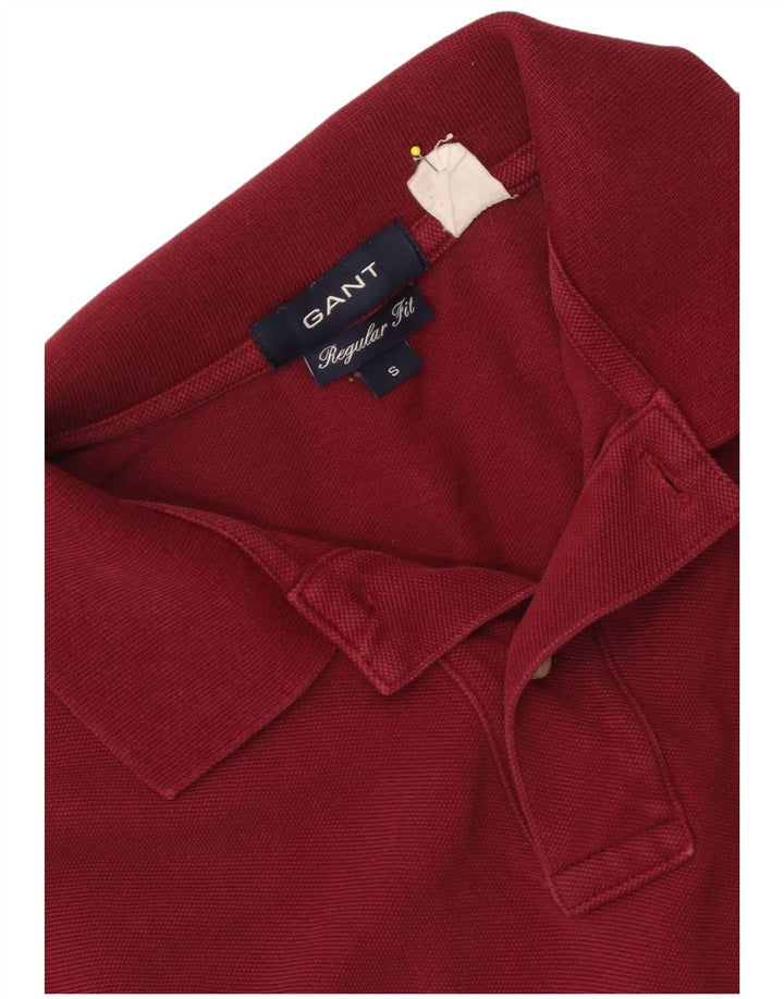 Cămașă polo Gant pentru bărbați, cu formă regulată, din bumbac roșu mic