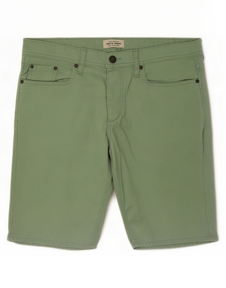 Pantaloni scurți din denim Jack & Jones pentru bărbați, mediu W34, bumbac verde