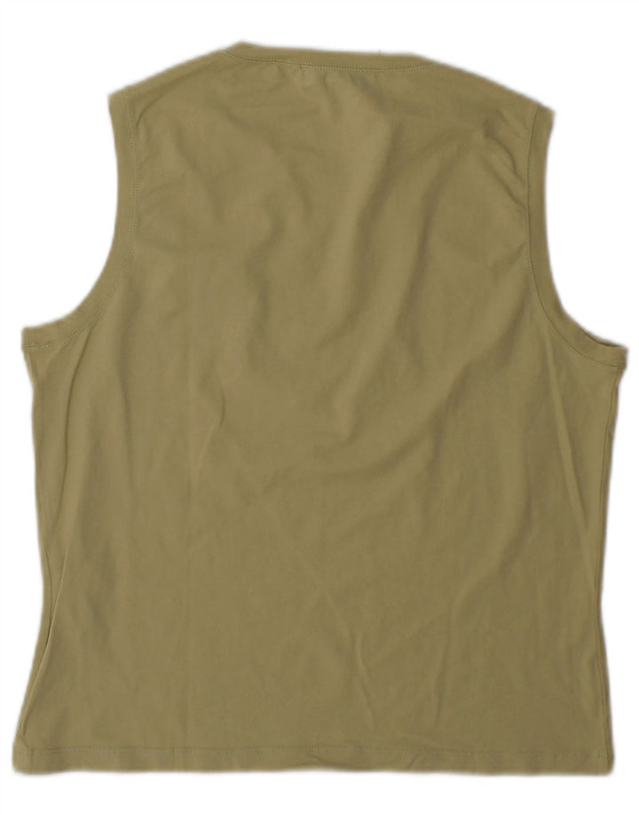Vestă Sportmax Femei Top UK 14 Mare Kaki Bumbac