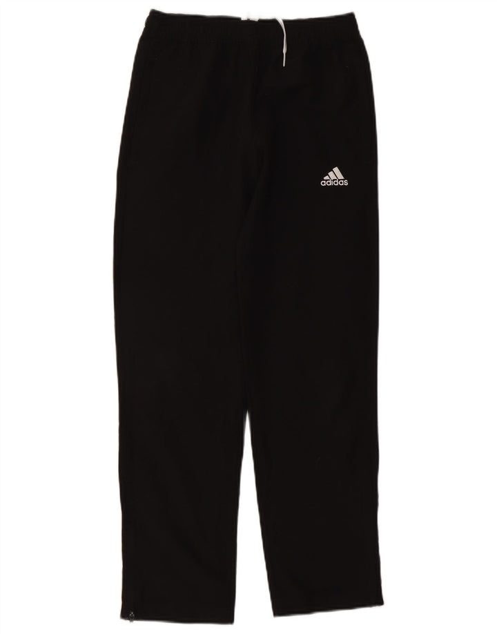 Pantaloni de trening Adidas baieti 11-12 ani poliester negru