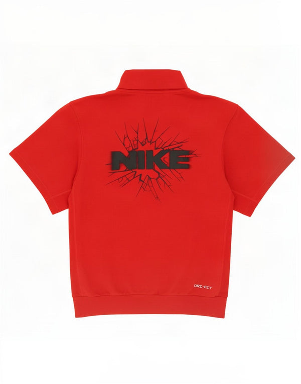 Hanorac pentru bărbați Dri Fit Graphic, cu mânecă scurtă, din bumbac roșu mic