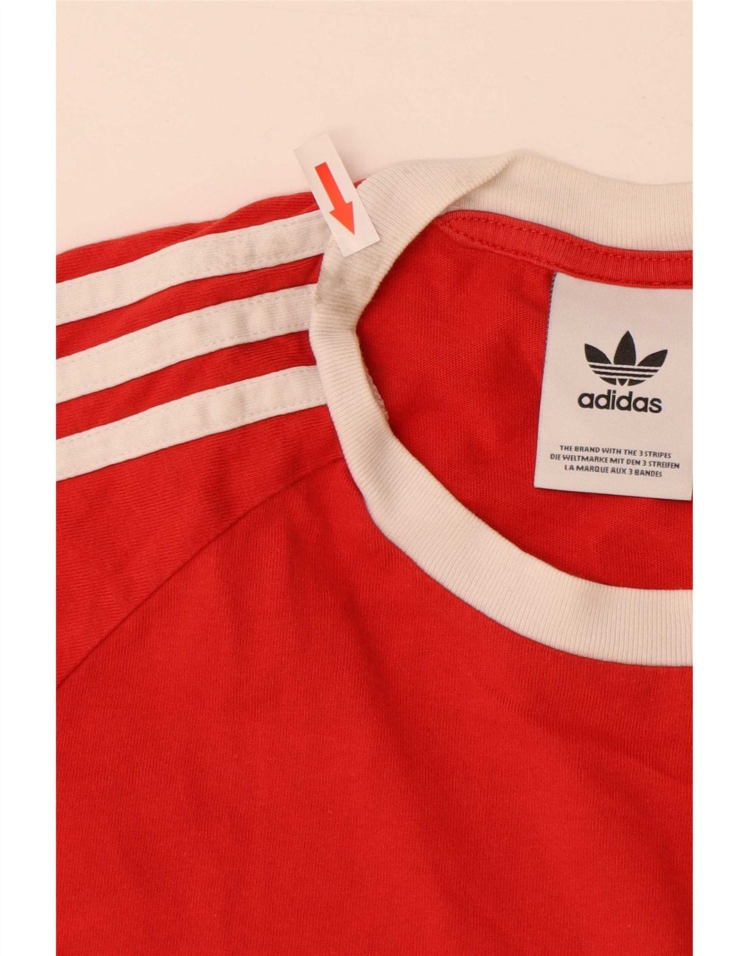 Tricou pentru bărbați Adidas Top mic, roșu, bumbac