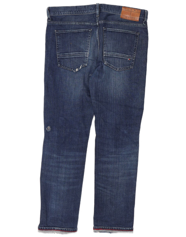 Blugi Tommy Hilfiger pentru femei Bleecker Slim W13 L28 Bumbac albastru