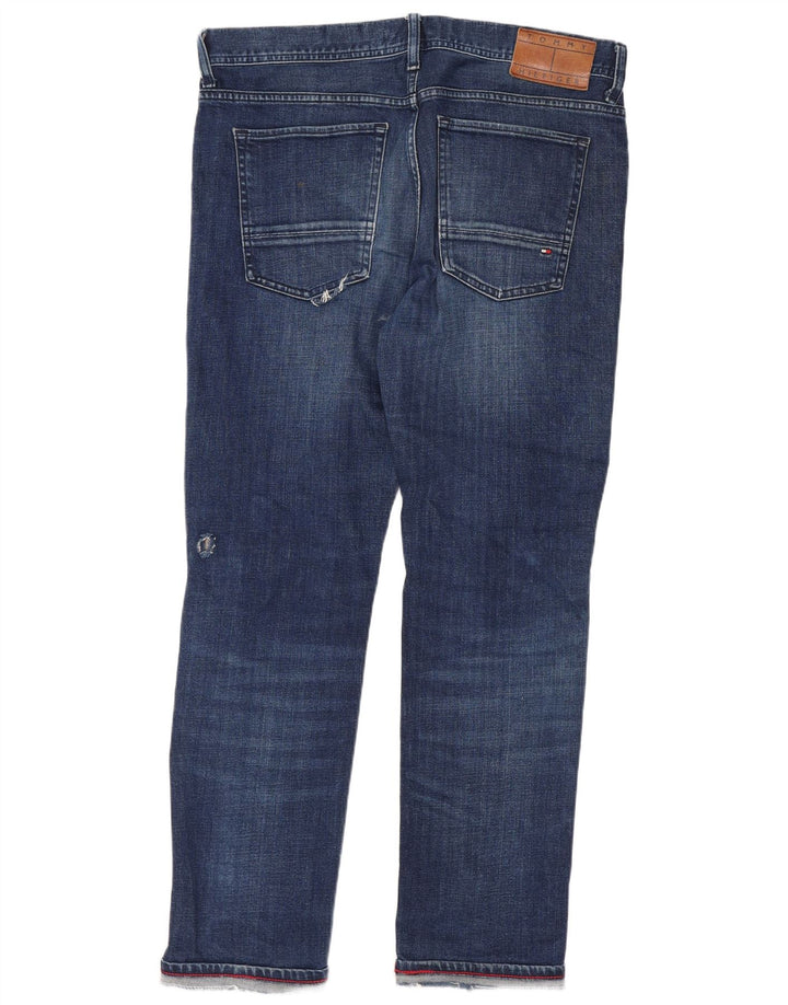 Blugi Tommy Hilfiger pentru femei Bleecker Slim W13 L28 Bumbac albastru