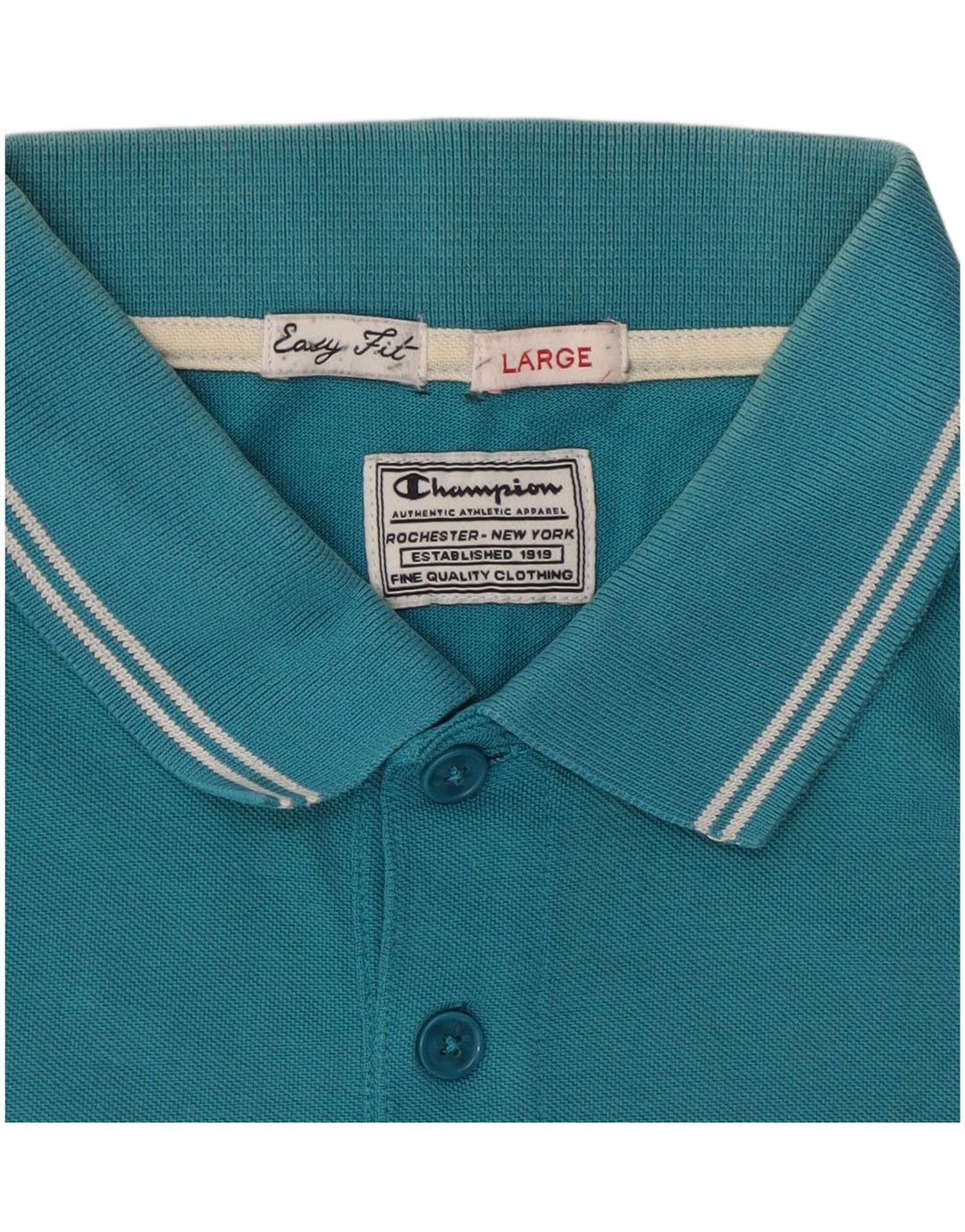 Tricou polo pentru bărbați Champion Easy Fit, mare, albastru, bumbac