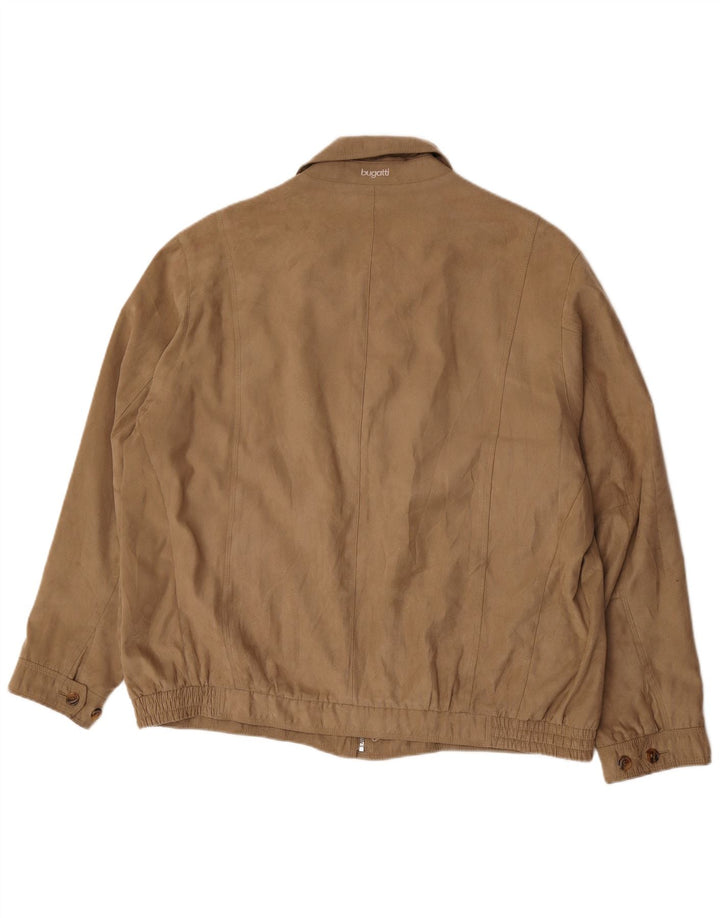 Jachetă Bomber pentru bărbați Bugatti EU 62 6XL Maro Poliester
