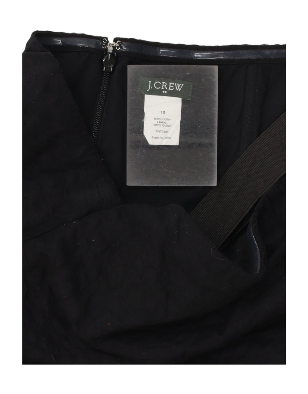J. CREW Womens Strapless Dress US 10 Large Black Cotton Vintage J. Crew and Second-Hand J. Crew from Messina Hembry 
