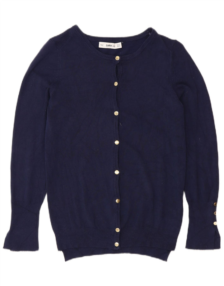 Pulover cardigan pentru femei Zara UK 12 Medium Bleumarin