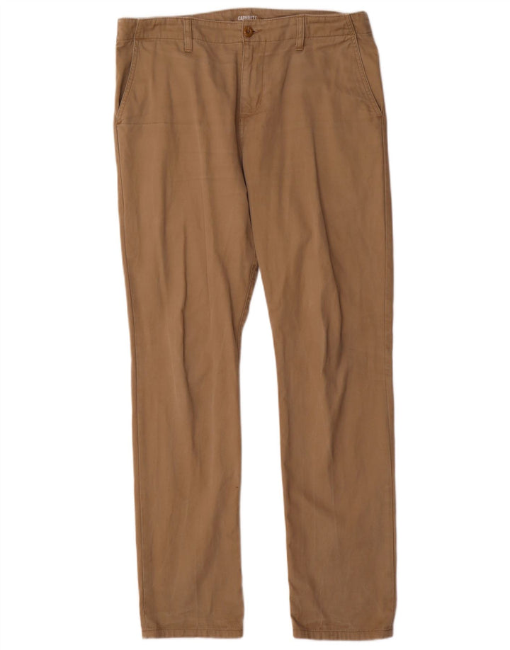 Pantaloni chino slim pentru bărbați CARHARTT L34 L32 bumbac bej