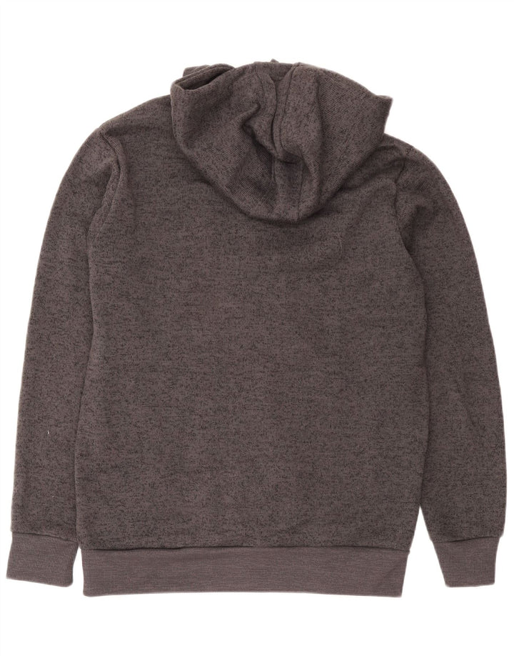 Mountain Warehouse Pulover cu capotă cu fermoar pentru bărbați, mare, gri poliester cu pături