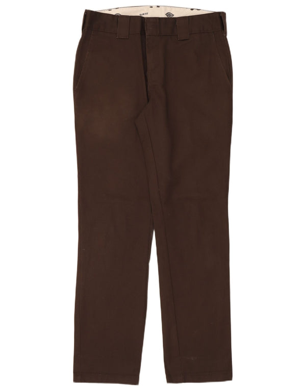 Pantaloni chino slim pentru bărbați Dickies L32 L32 Poliester maro