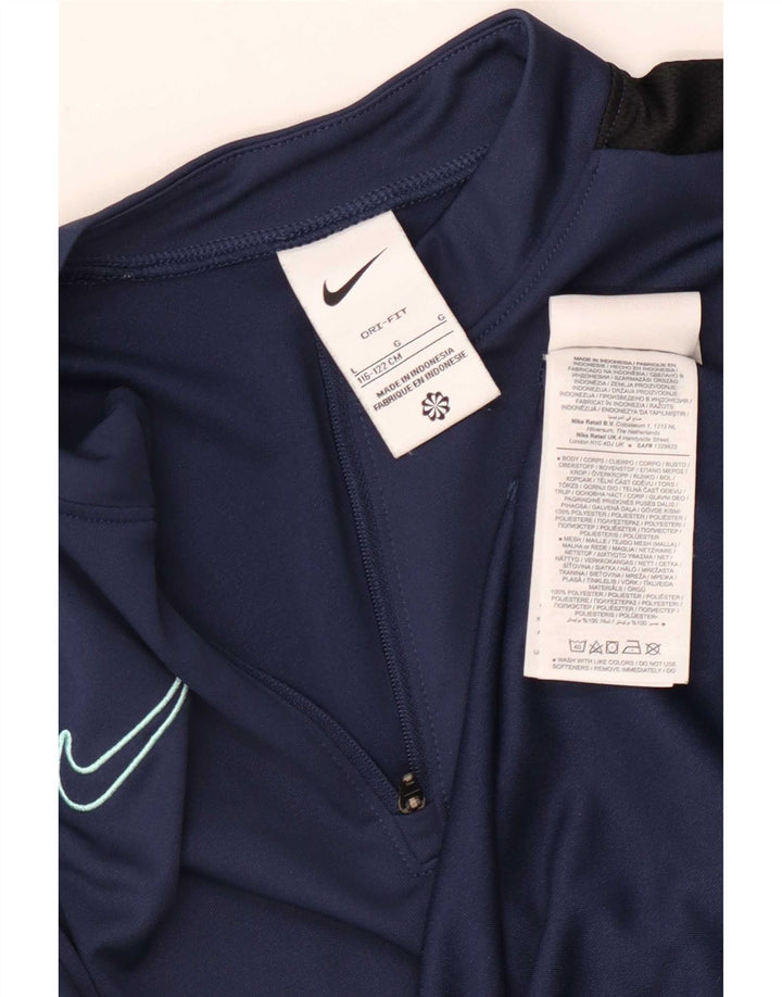 Trening pentru băieți Dri Fit Pullover Top 6-7 ani, mare, bleumarin
