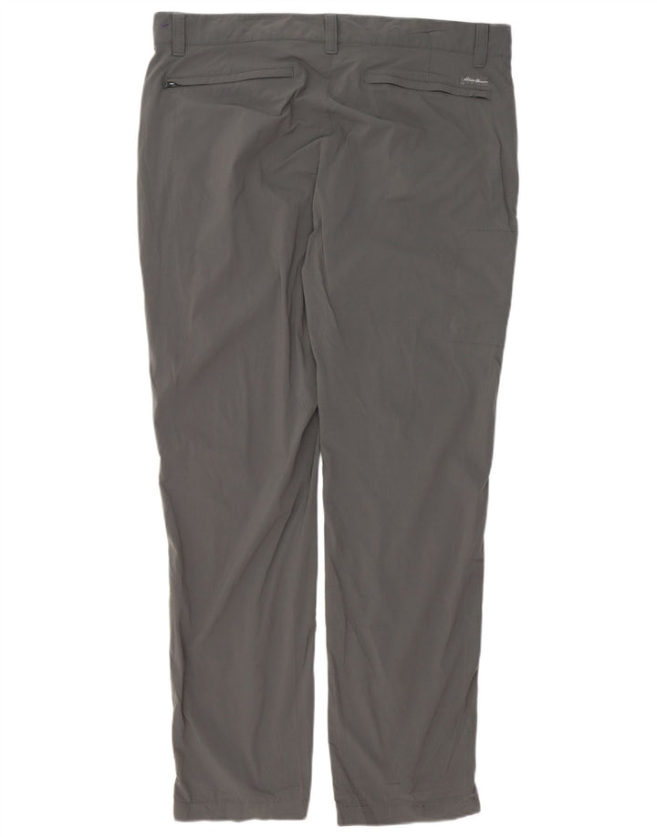 Pantaloni cargo subțiri pentru bărbați EDDIE BAUER L38 L32 nailon gri