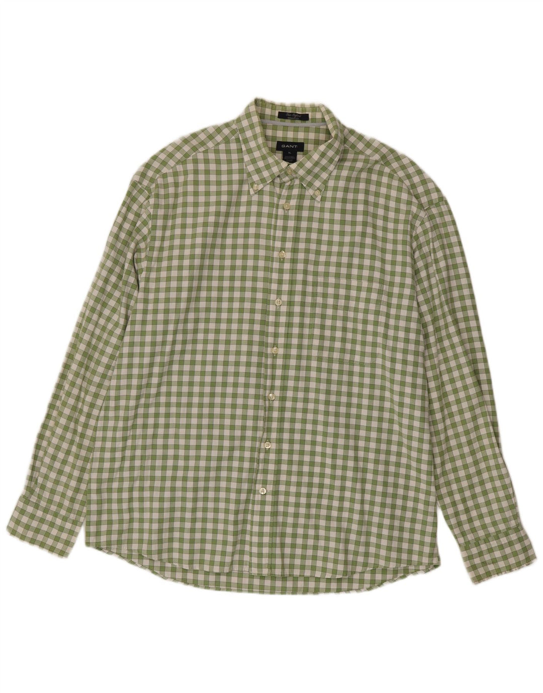 Cămașă Gant pentru bărbați cu tăiere obișnuită, XL, verde, bumbac
