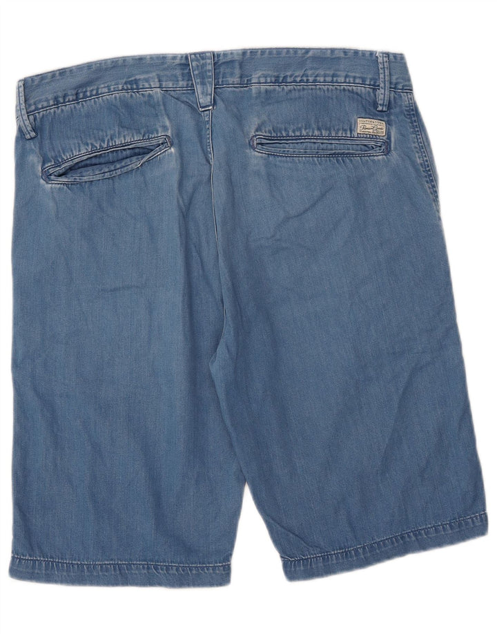 Scotch & Soda Pantaloni scurți din denim pentru bărbați W32, bumbac albastru mediu
