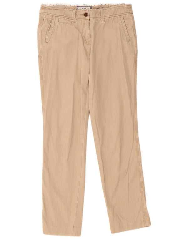 Pantaloni chino pentru femei Fat Face slim fit UK 10 Small W32 L30 Bej Bumbac