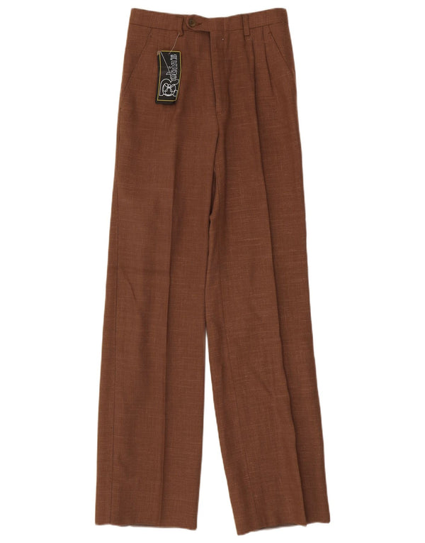 Robin's Pantaloni de costum cu talie înaltă pentru femei IT 42 Medium W24 L30 Maro