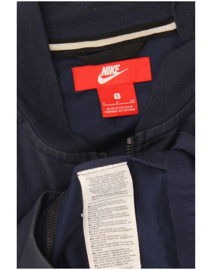 Bomber pentru bărbați NIKE UK 36 mic bumbac bleumarin