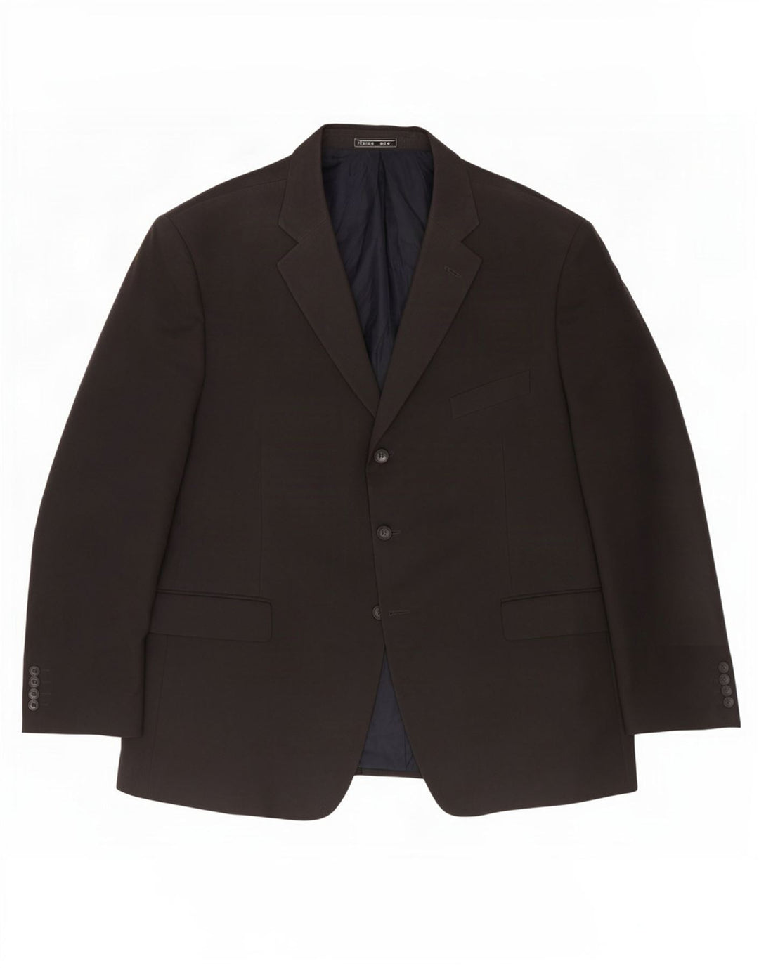 Jachetă pentru bărbați Marks & Spencer cu 3 nasturi, UK 46 XL, poliester bleumarin
