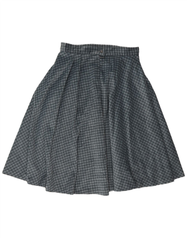 Fusta Cercul Vintage pentru Damă W30 Medium Blue Check