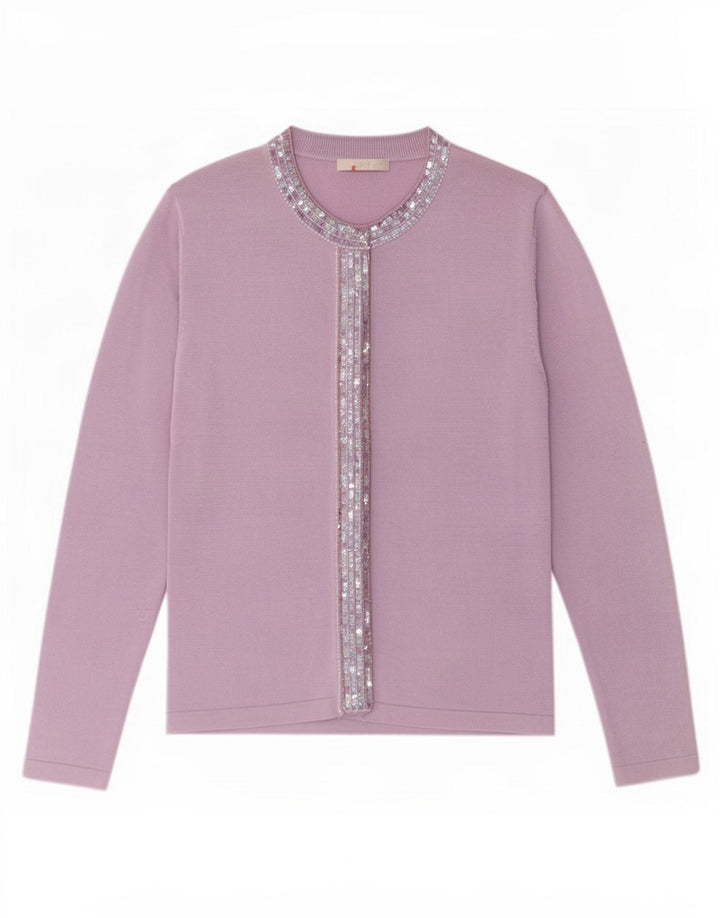 Pulover cardigan pentru femei Marks & Spencer UK 10 mic violet