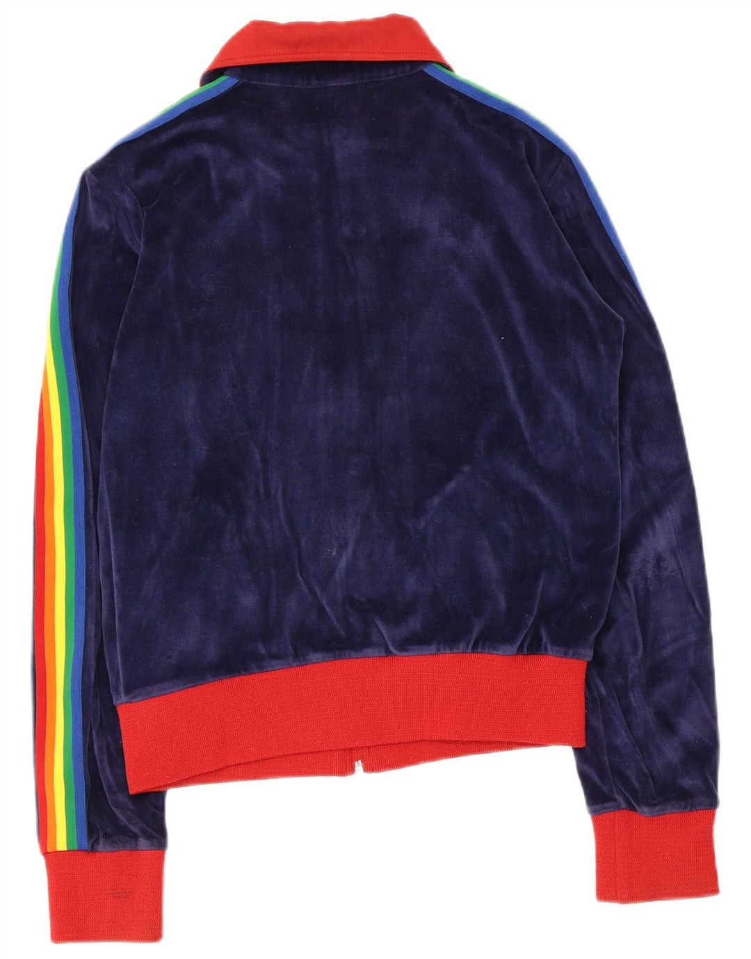 Jachetă de trening vintage pentru femei UK 14 Medium Bleumarin Colorblock