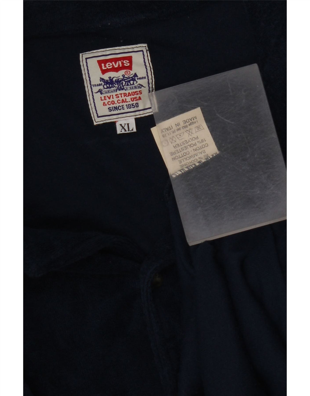 Cămașă cu mânecă scurtă pentru bărbați LEVI'S, bumbac XL bleumarin