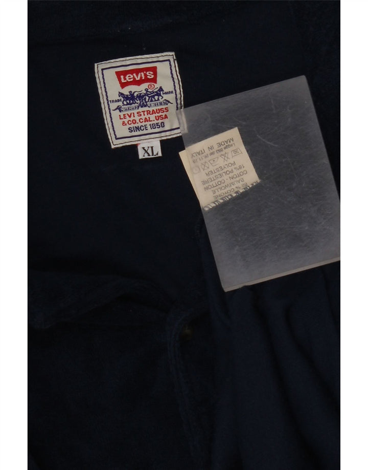 Cămașă cu mânecă scurtă pentru bărbați LEVI'S, bumbac XL bleumarin