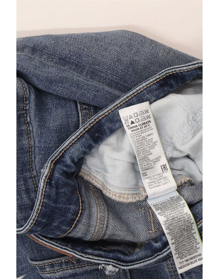 Blugi drepti pentru bărbați Marks & Spencer W34 L31 Bumbac albastru