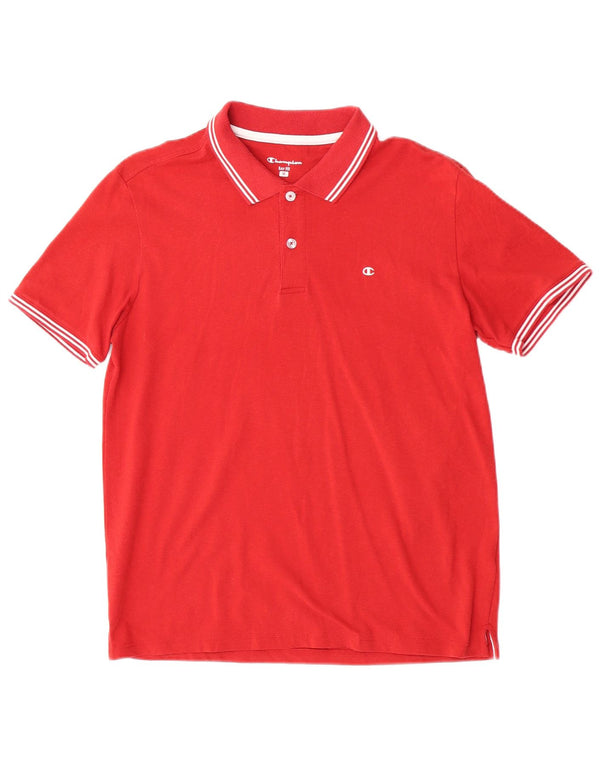 Tricou polo pentru bărbați Champion Easy Fit, roșu mediu