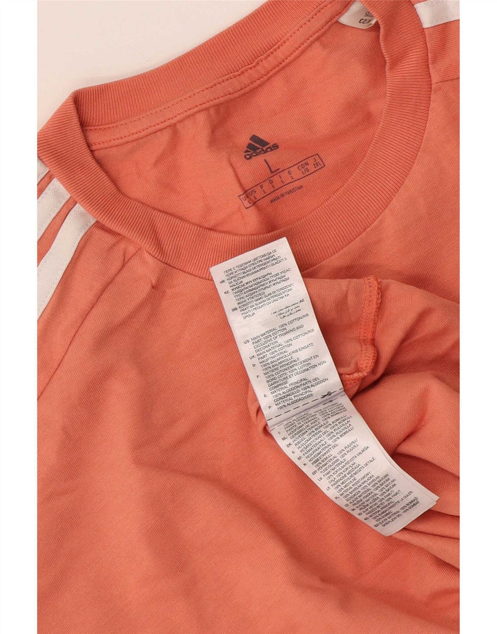 Tricou pentru bărbați Adidas Top mare portocaliu bumbac