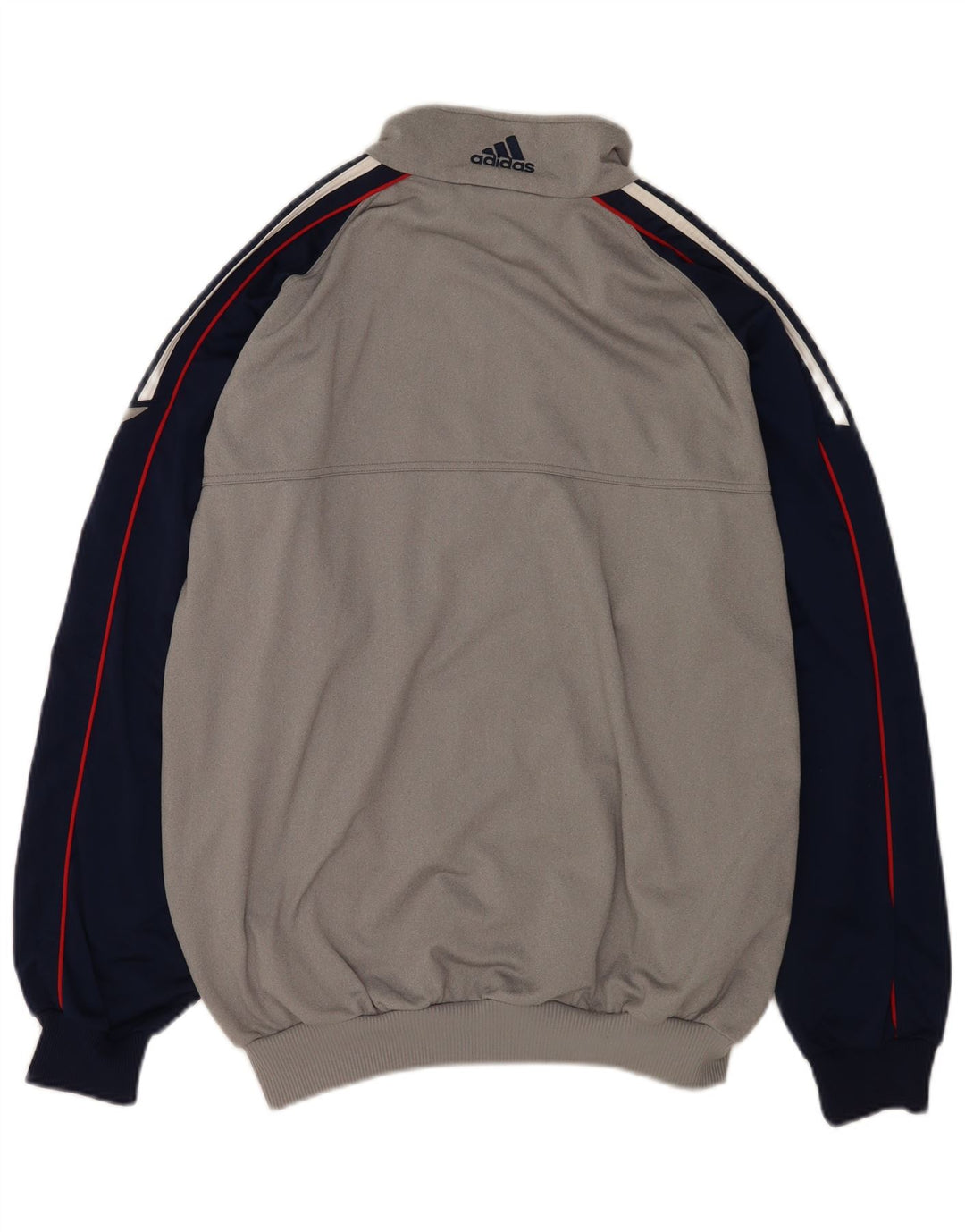 Jachetă de trening pentru bărbați Adidas UK 42/44, mare, gri, poliester color bloc