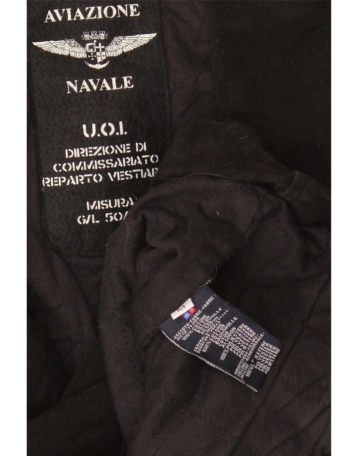 Palton pentru bărbați Aviazione Navale UK 38 Bumbac mediu negru