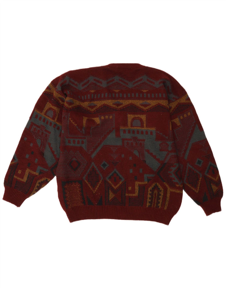 UMBERTO ROSETTI Pulover cu decolteu în V pentru bărbați IT 48/50 maro mediu