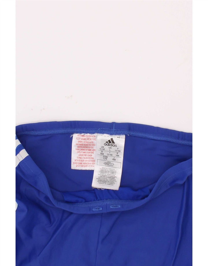 Pantaloni scurți de înot Adidas băieți 13-14 ani poliester albastru