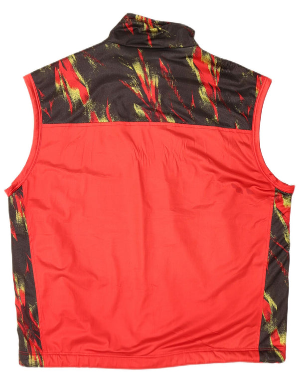 BRIKO Trening fără mâneci pentru bărbați, XL, poliester color bloc roșu