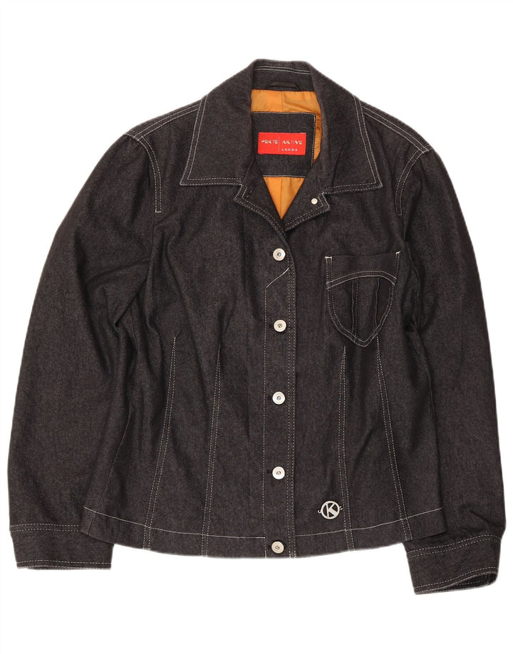 Jachetă de blugi pentru femei Perte by Krizia UK 18 XL bumbac gri