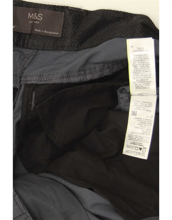 Pantaloni scurți cargo pentru bărbați Marks & Spencer W34, bumbac gri mare