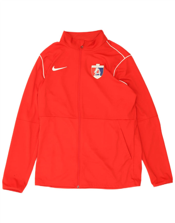 Jachetă de top pentru trening Nike Dri Fit Graphic pentru bărbați XL poliester roșu