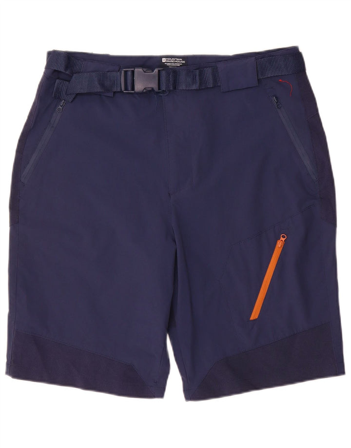 Pantaloni scurți cargo pentru bărbați Mountain Warehouse W34 poliester mari bleumarin