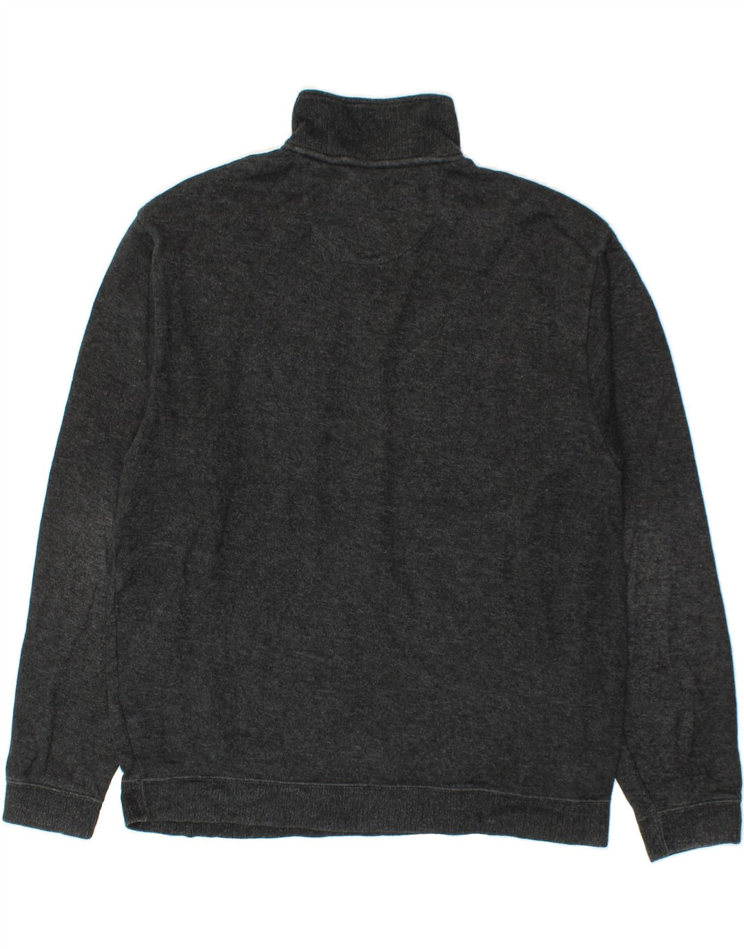 IZOD Mens Zip Neck Sweatshirt Jumper Large Black Cotton Vintage Izod and Second-Hand Izod from Messina Hembry 
