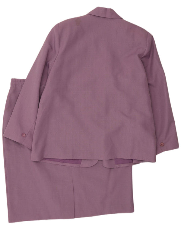 Set fuste vintage pentru femei din 2 nasturi UK 22 3XL W42 Poliester violet
