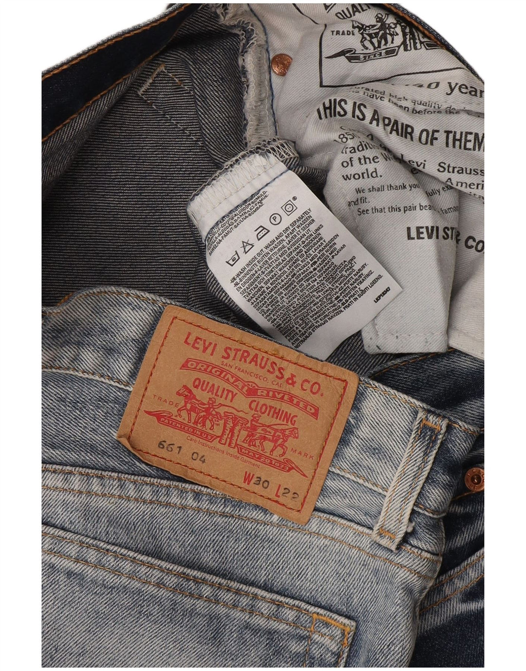 Blugi Capri pentru femei Levi's W30 L22 Bumbac albastru