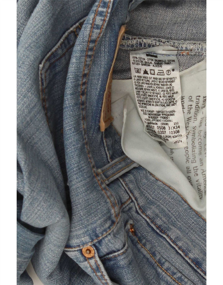 Blugi Levi's 507 Slim Bootcut W31 L34 Bumbac albastru