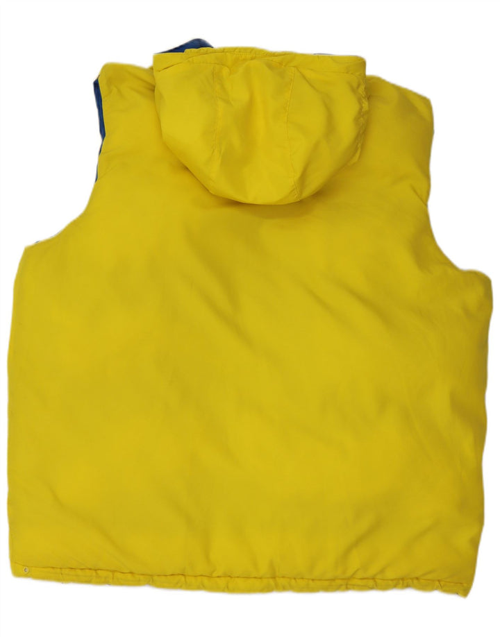 Gilet căptușit reversibil cu glugă ADIDAS UK 42 XL Albastru