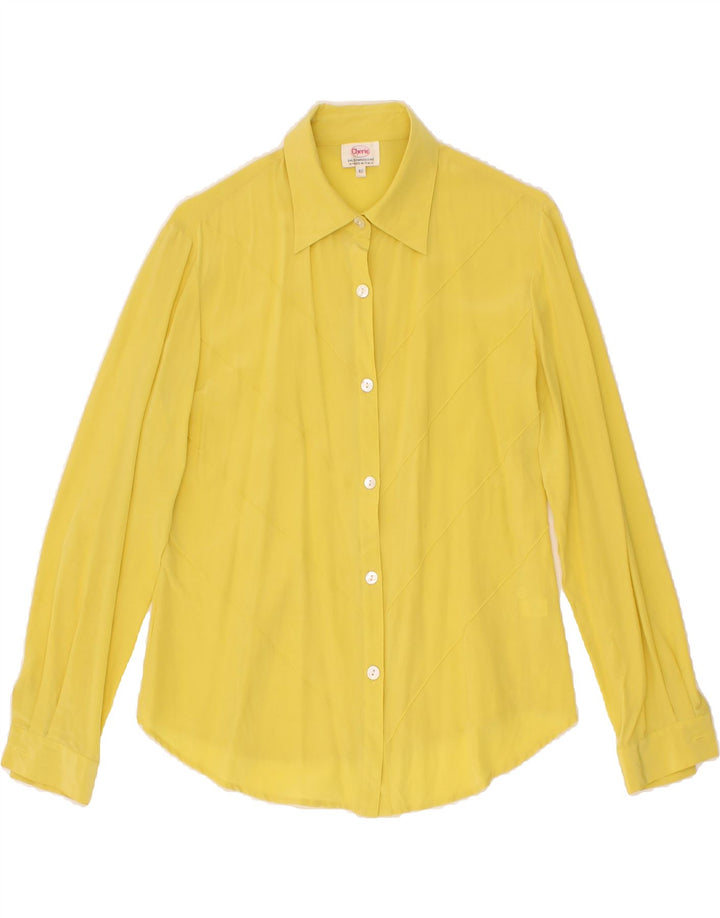 CHERIE Womens Shirt Blouse IT 42 Medium Yellow Vintage cherie and Second-Hand cherie from Messina Hembry 