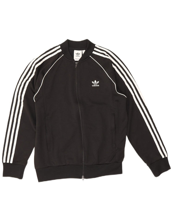 Adidas Mens Tracksuit Top Jacket Medium Black Polyester