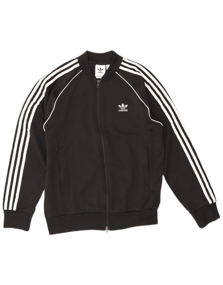 Adidas Mens Tracksuit Top Jacket Medium Black Polyester