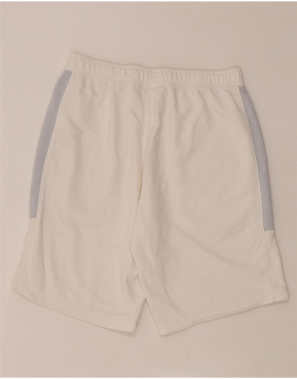 Pantaloni scurți sport grafic Nike pentru bărbați, bumbac color bloc alb mediu