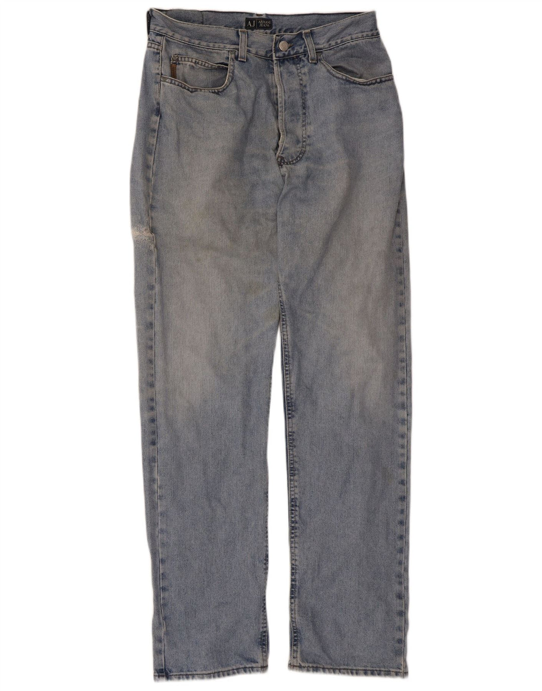 Blugi drepti pentru femei Armani W34 L33 Bumbac albastru